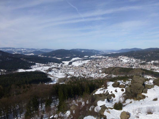 Blick vom Silberberg nach Bodenmais