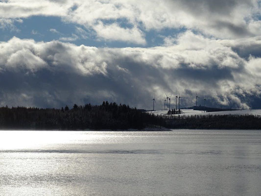 Blick über die Preßnitztalsperre
