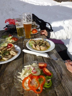 Deftige Tiroler Speisen an der Stabanthütte