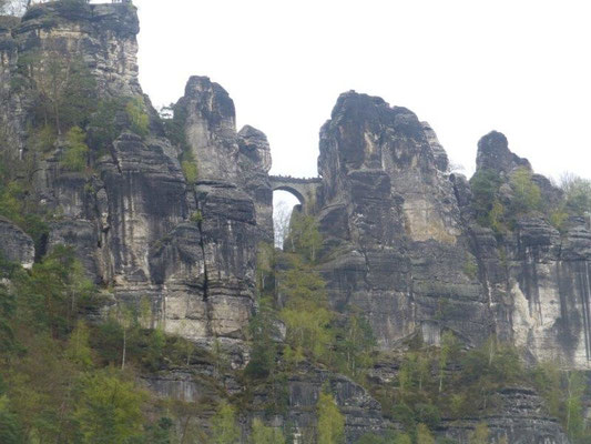 Die Basteibrücke bei Rathen