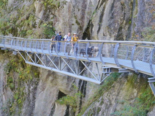 Gitterstege in der Passerschlucht