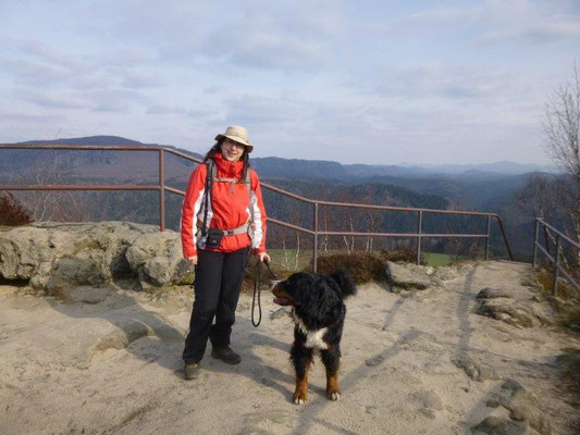 Vreni und ich auf dem Zirkelstein (Foto: Kaj Kinzel)