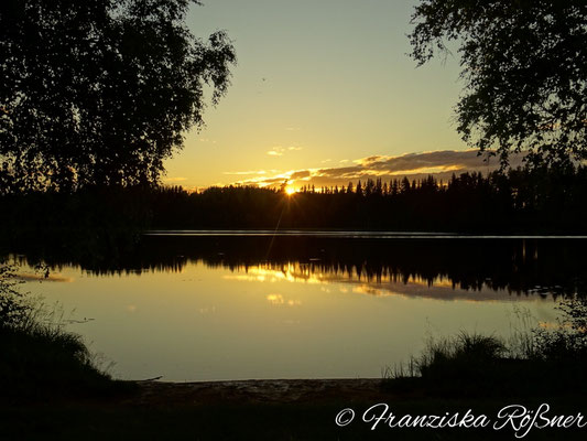 Sonnenuntergang am Sävsjön