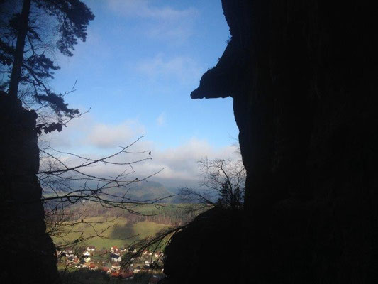 Blick zurück vom Nadelöhr