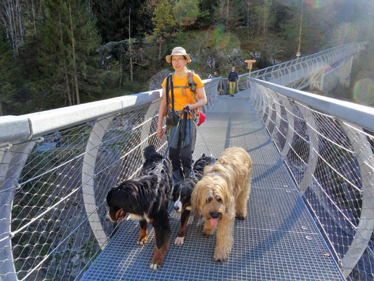 Gitterstege in der Passerschlucht