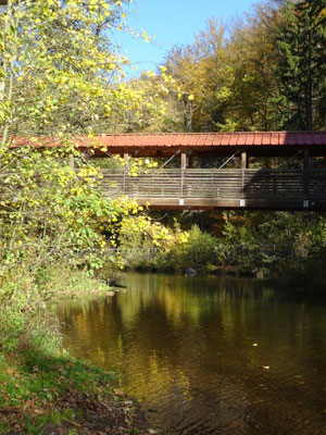 Holzbrücke über die Flöha