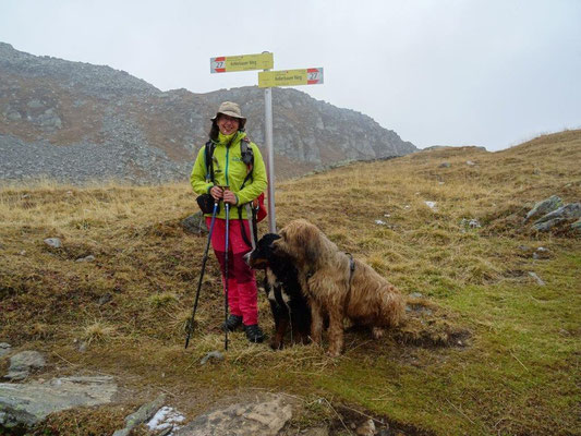 Vreni, Nepo und ich auf dem Kellerbauerweg