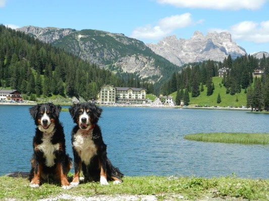 Gusti und Senta am Misurinasee