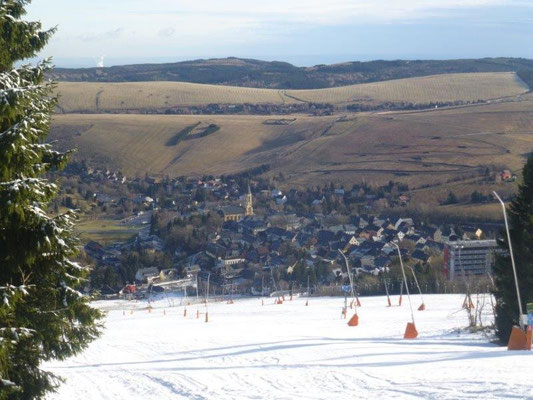 Blick auf Oberwiesenthal