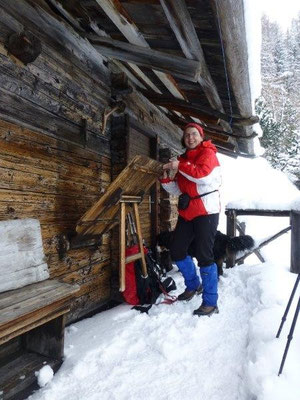An einer einsamen Hütte machten wir kurz Rast...