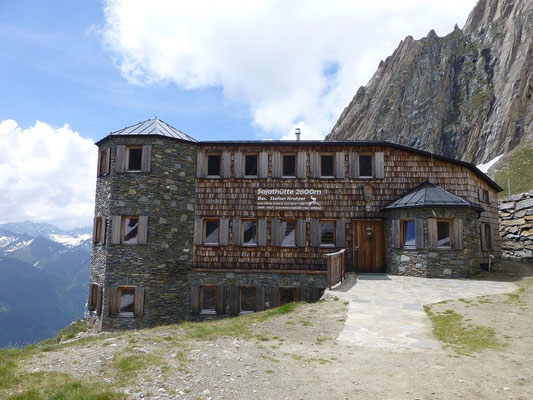 Die Sajathütte, das Schloß in den Bergen, war unser Domizil für eine Nacht