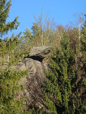 65 Meter überm Zschopautal thront die Brückenklippe, ein atemberaubender Aussichtspunkt