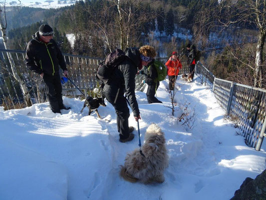 Fotopause an der Brückenklippe