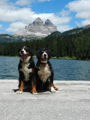 Gusti und Senta am Misurinasee