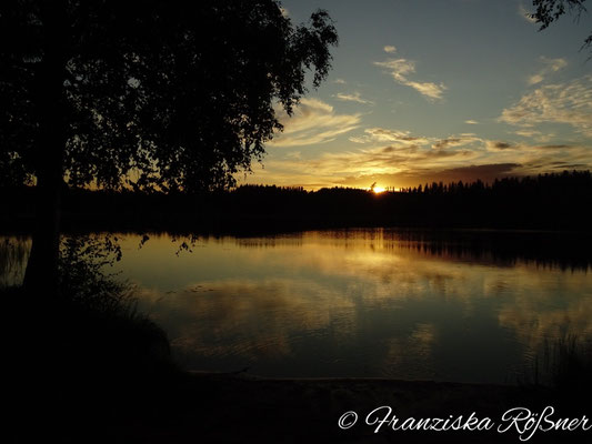 Sonnenuntergang am Sävsjön