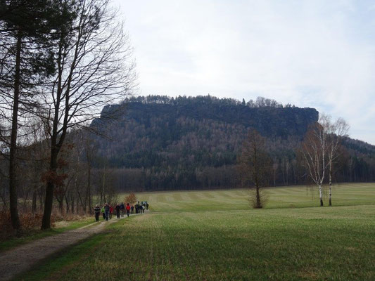 Auf dem Weg vom Lilienstein nach Rathen