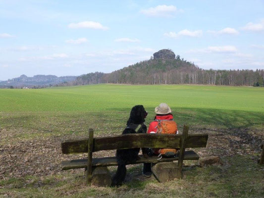 Vreni und ich auf der Rentnerbank (Foto: Kaj Kinzel)