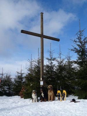 Gipfelkreuz auf dem Haßberg