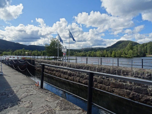 Schleuse am Telemark-Kanal