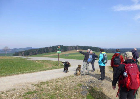 Von hier kann man weit ins Erzgebirge schauen