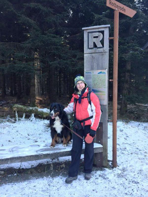 Vreni und ich auf dem Rennsteig