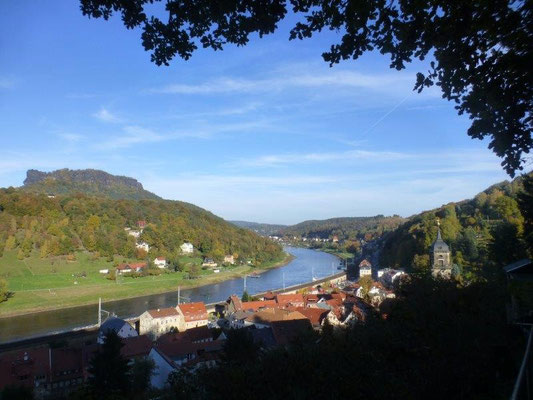 Blick auf das Elbtal bei Königstein