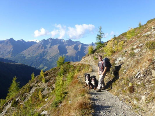 Auf dem Weg zur Zupalseehütte