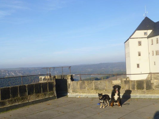 Vreni und Maiko auf der Festung Königstein