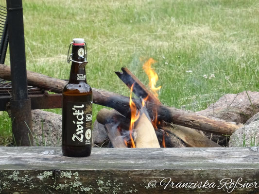 Abend auf dem kleinen Naturcampingplatz Bergslagsgården 