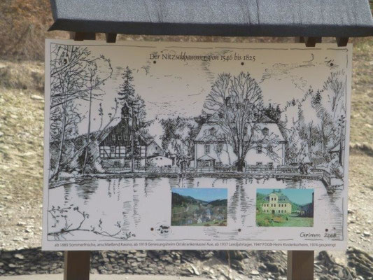... das später als Erholungsheim diente und in den 60er Jahren des 20. Jahrhunderts der Talsperre weichen mußte