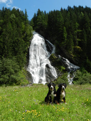 Der Haslacher Schleierwasserfall bei Kals