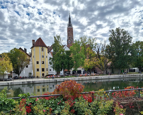 Blick von der Mühleninseo auf die Altstadt 