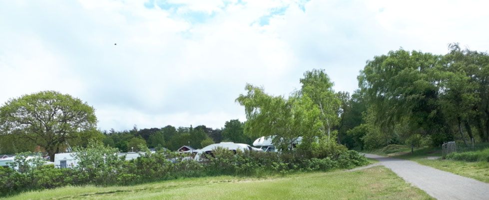 Blick auf den Campingplatz