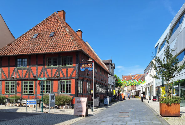 in der Fußgängerzone