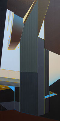 DUBAI / acrylic on canvas / 140 x 70 cm