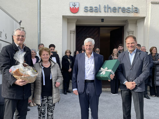 Bezirksgratulanten Bruno Haselwanter und Klaus Kramser