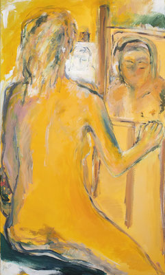 Gelber Akt, Acryl auf Leinwand, 100x60 cm, 2020