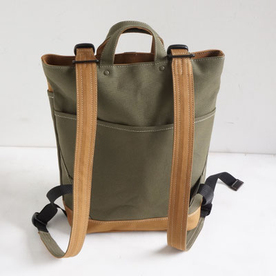 スクエア トートリュック Folkieworks 帆布のバッグ スクエア トートリュック Folkieworks 帆布のバッグ