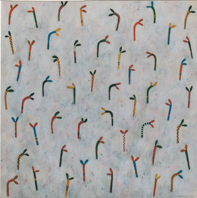 "Mistinguett",huile sur toile, 100x100cm,2003