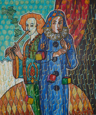 Die Gaukler | 120x100 | 2023