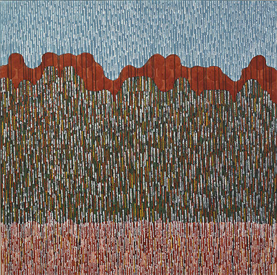 Schwarz steht der Wald | 100x100 | 2019