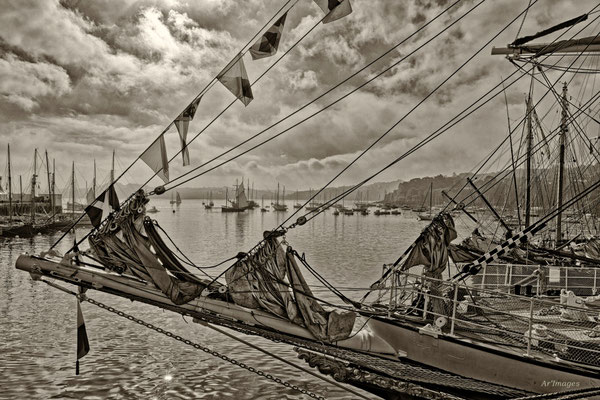 2025-097 _ Flottille de vieux gréements, Brest – Douarnenez (29) _ 40 * 60 cm _ 45 €
