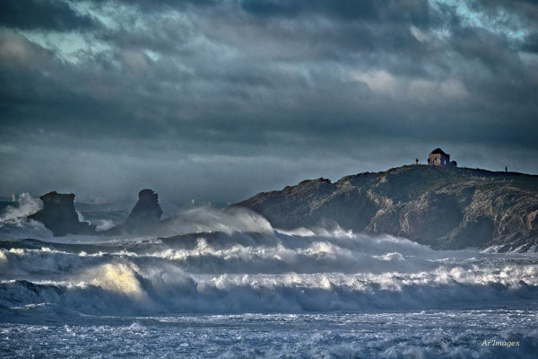 2026-78 _ La tempête Caetano, Presqu'île de Quiberon (56) _ 40 x 60 cm _ 50 €