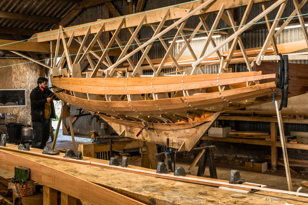 2025-154 _ Chantier naval Skol ar mor, Saint Nazaire et Mesquer (44) _ 40 * 60 cm _ 45 €__KERKALON