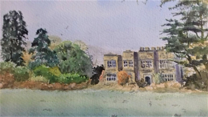 Harry Furness, Gibside Hall, watercolour