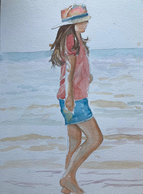 Barbara Mason, coasting, watercolour