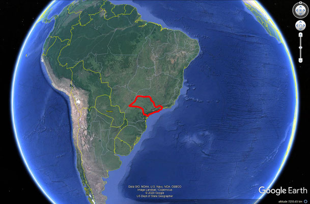 État de São Paulo, Brésil.