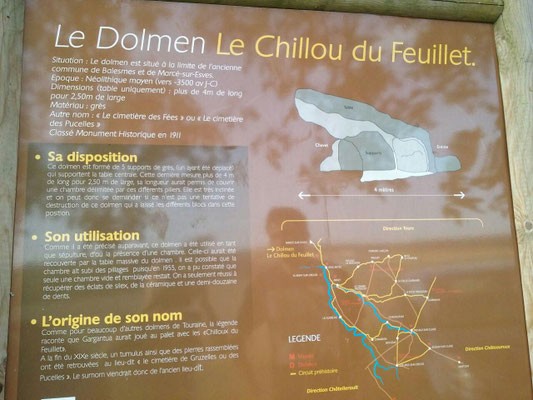 Dolmen dit le Chillou-du-Feuillet (Descartes)