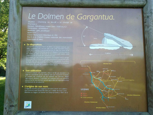 Dolmen dit les Palets-de-Gargantua (Charnizay)