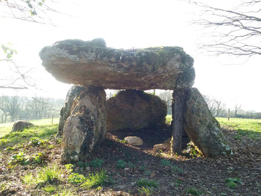 Dolmen de Chiroux dit La Pierre-Levée (Plaisance)